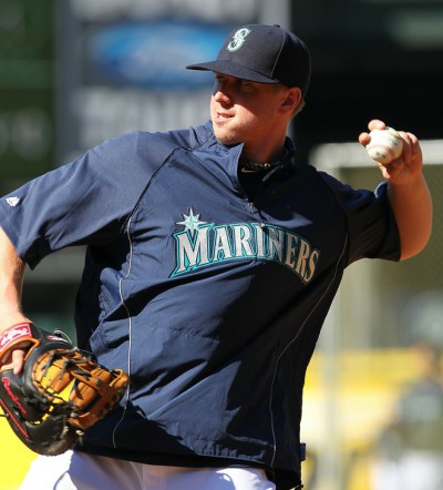 Justin Smoak u v drese Mariners