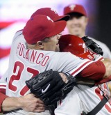 Hri Phillies oslavuj postup do playoff