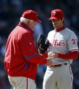 Charlie Manuel a Cole Hamels