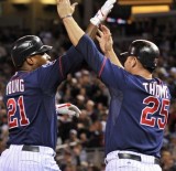 Jim Thome a Delmon Young